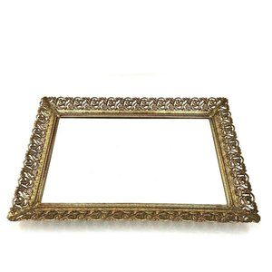 VTG Stylebuilt Gold Filigree Vanity Dresser Tray